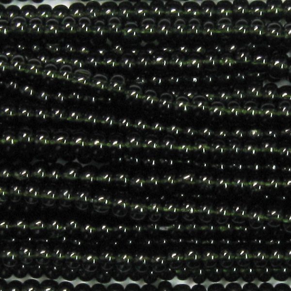 11/0 Czech Seed Bead, Transparent Dark Olivine