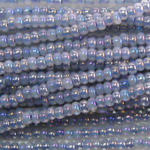 11/0 Czech Seed Bead, Ceylon Grey AB*