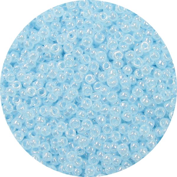 11/0 Japanese Seed Bead, Ceylon Light Aqua Blue