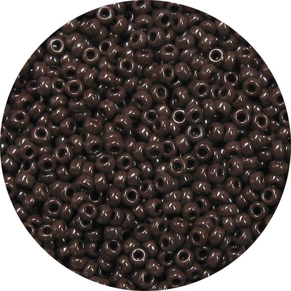 11/0 Japanese Seed Bead, Opaque Dark Brown