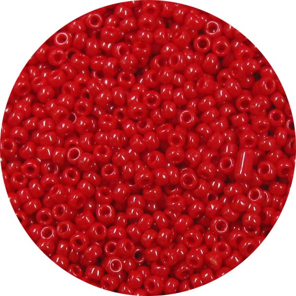 11/0 Japanese Seed Bead, Opaque Dark Red