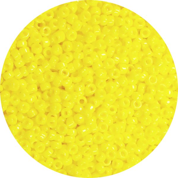 11/0 Japanese Seed Bead, Opaque Corn Yellow