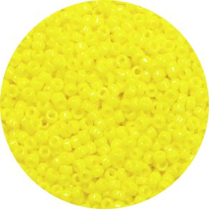 11/0 Japanese Seed Bead, Opaque Lemon Yellow