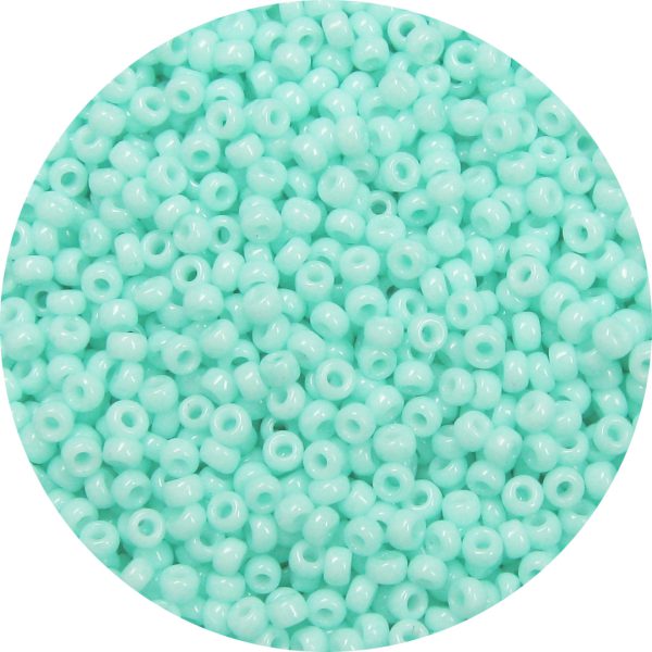 11/0 Japanese Seed Bead, Opaque Light Aqua Green*