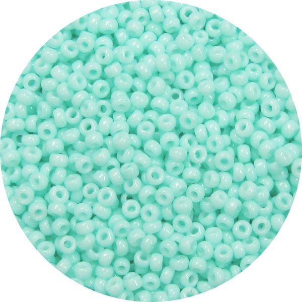 11/0 Japanese Seed Bead, Opaque Light Aqua Green*