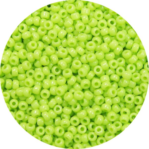 11/0 Japanese Seed Bead, Opaque Light Green