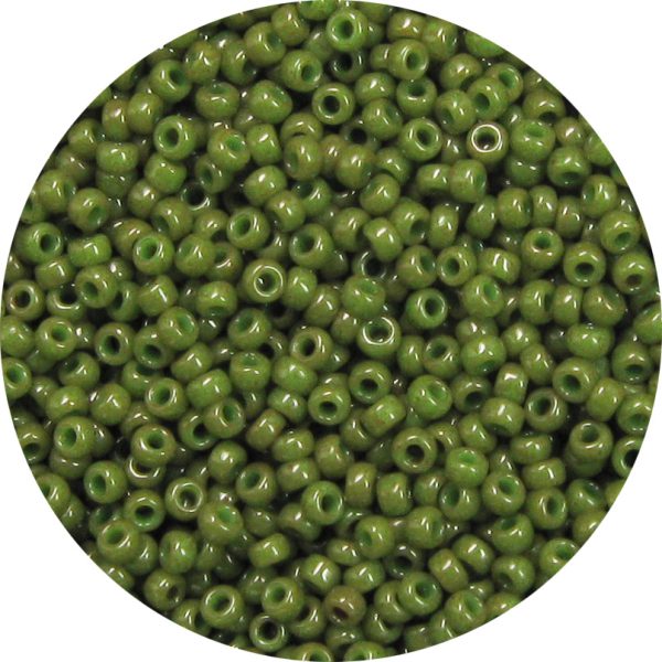 11/0 Japanese Seed Bead, Opaque Dark Olive Green*