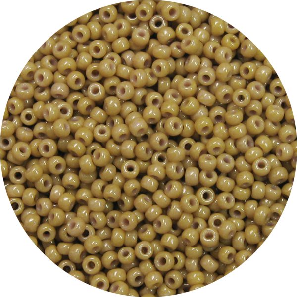 11/0 Japanese Seed Bead, Opaque Dark Tan