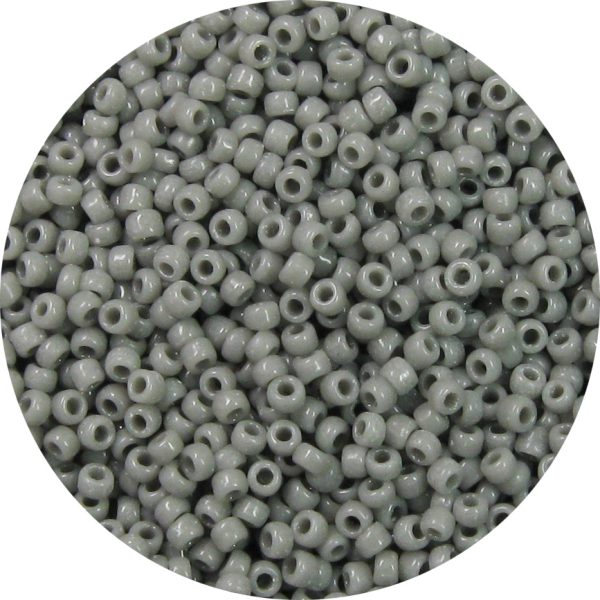 11/0 Japanese Seed Bead, Opaque Grey