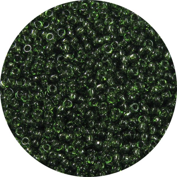 11/0 Japanese Seed Bead, Transparent Dark Olivine