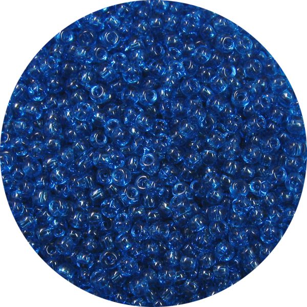 11/0 Japanese Seed Bead, Transparent Capri Blue