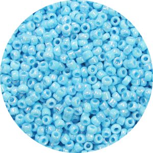 Japanese Seed Bead, Opaque Sky Blue AB
