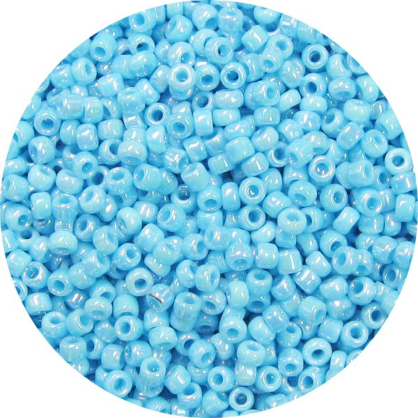 Japanese Seed Bead, Opaque Sky Blue AB