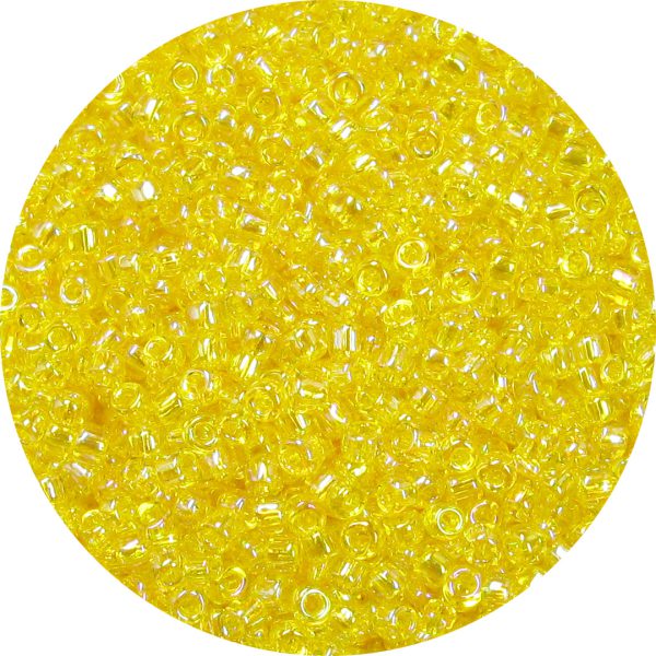 11/0 Japanese Seed Bead, Transparent Yellow AB
