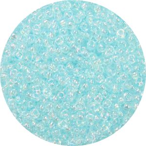 11/0 Japanese Seed Bead, Transparent Light Aqua Blue AB*