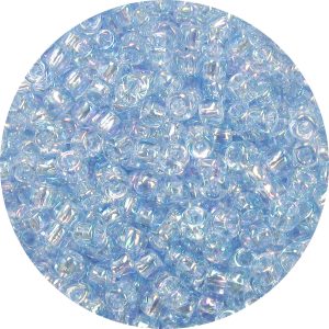 11/0 Japanese Seed Bead, Transparent Light Sapphire Blue AB