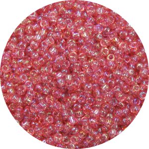 11/0 Japanese Seed Bead, Transparent True Rose AB