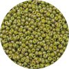 Japanese Seed Bead, Opaque Olive Green AB