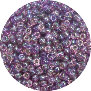 11/0 Japanese Seed Bead, Transparent Gold Luster Light Amethyst AB