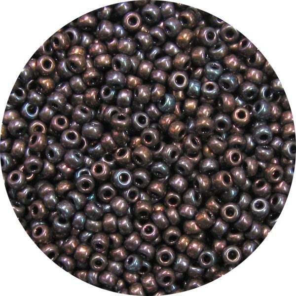 11/0 Japanese Seed Bead, Metallic Dark Mauve AB