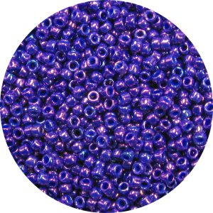 11/0 Japanese Seed Bead, Metallic Royal Purple AB