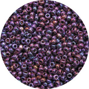 11/0 Japanese Seed Bead, Metallic Fuchsia AB