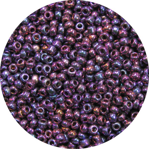 11/0 Japanese Seed Bead, Metallic Fuchsia AB