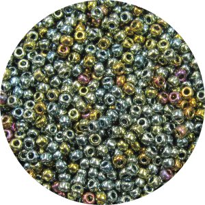 11/0 Japanese Seed Bead, Metallic Nickle Plate AB