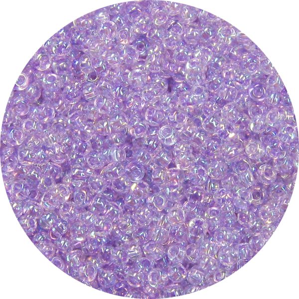 11/0 Japanese Seed Bead, Transparent Very Light Lavender AB*