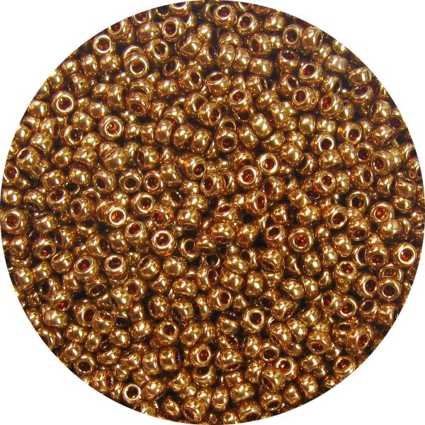 11/0 Japanese Seed Bead, Metallic Light Bronze