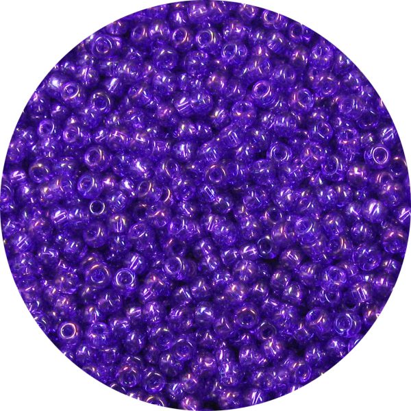 11/0 Japanese Seed Bead, Transparent Dark Violet AB**