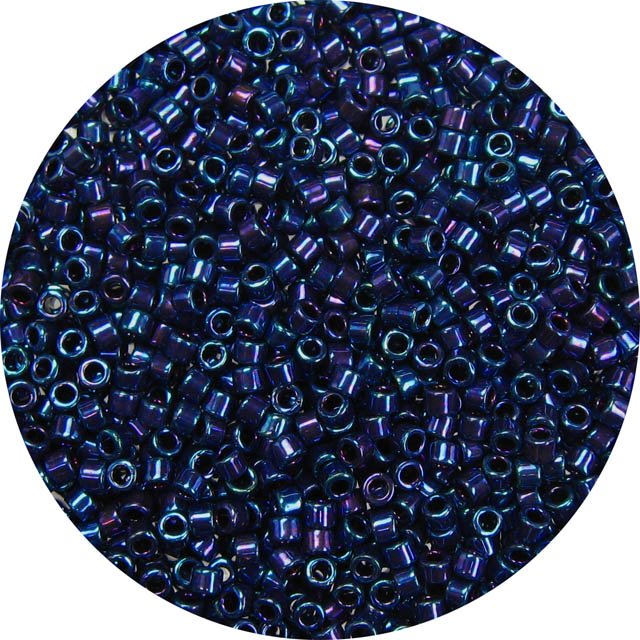 DB1005 – 11/0 Miyuki Delica Beads, Metallic Navy Iris – Garden of Beadin