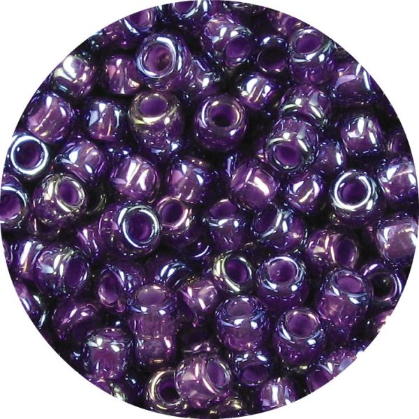 3/0 Japanese Seed Bead, Purple Lined Rose AB