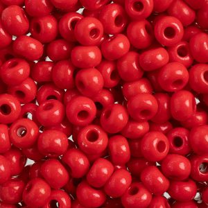 2/0 Czech Seed Bead, Opaque Terra Intensive Red