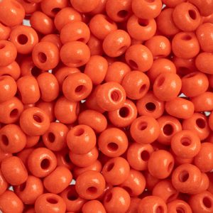 2/0 Czech Seed Bead, Opaque Terra Intensive Orange