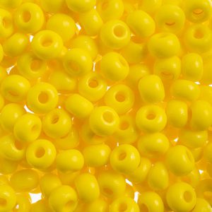 2/0 Czech Seed Bead, Opaque Terra Intensive Yellow