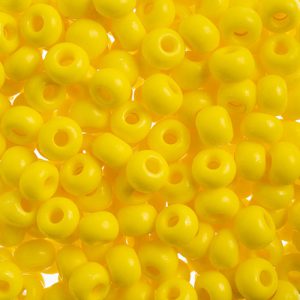 2/0 Czech Seed Bead, Opaque Terra Intensive Yellow