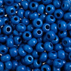 2/0 Czech Seed Bead, Opaque Terra Intensive Capri Blue