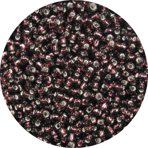 11/0 Japanese Seed Bead, Silver Lined Dark Amethyst