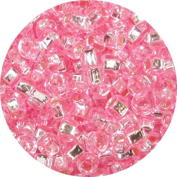 8/0 Japanese Seed Bead, Silver Lined Light Hot Pink*