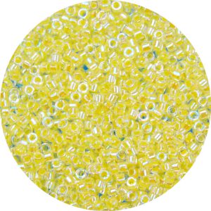 DB0053 - 11/0 Miyuki Delica Beads, Yellow Lined Crystal AB*