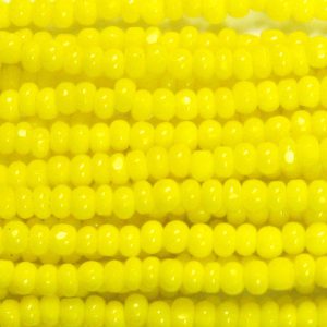 11/0 Czech Charlotte/True Cut Seed Bead, Opaque Corn Yellow