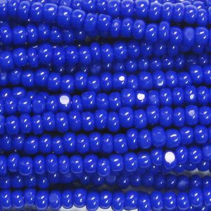 11/0 Czech Charlotte/True Cut Seed Bead, Opaque Royal Blue