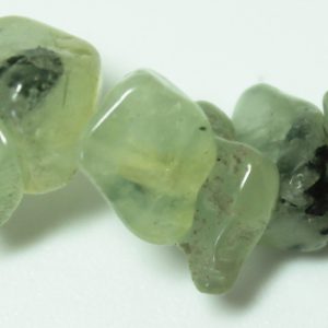 Prehnite with Epidote Chips, 10mm average size, 32" strand