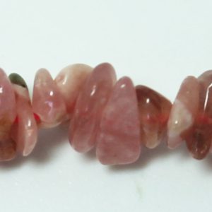 Rhodochrosite Chips, 7mm average size, 16" strand