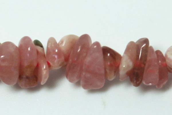 Rhodochrosite Chips, 7mm average size, 16" strand