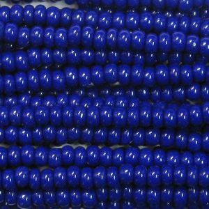 10/0 Czech Seed Bead, Opaque Navy Blue