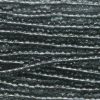 10/0 Czech Seed Bead, Transparent Black Diamond