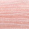 10/0 Czech Seed Bead, Transparent Light Rosaline Luster Tint**