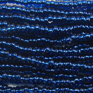 11/0 Czech Seed Bead, Silver Lined Montana Blue
